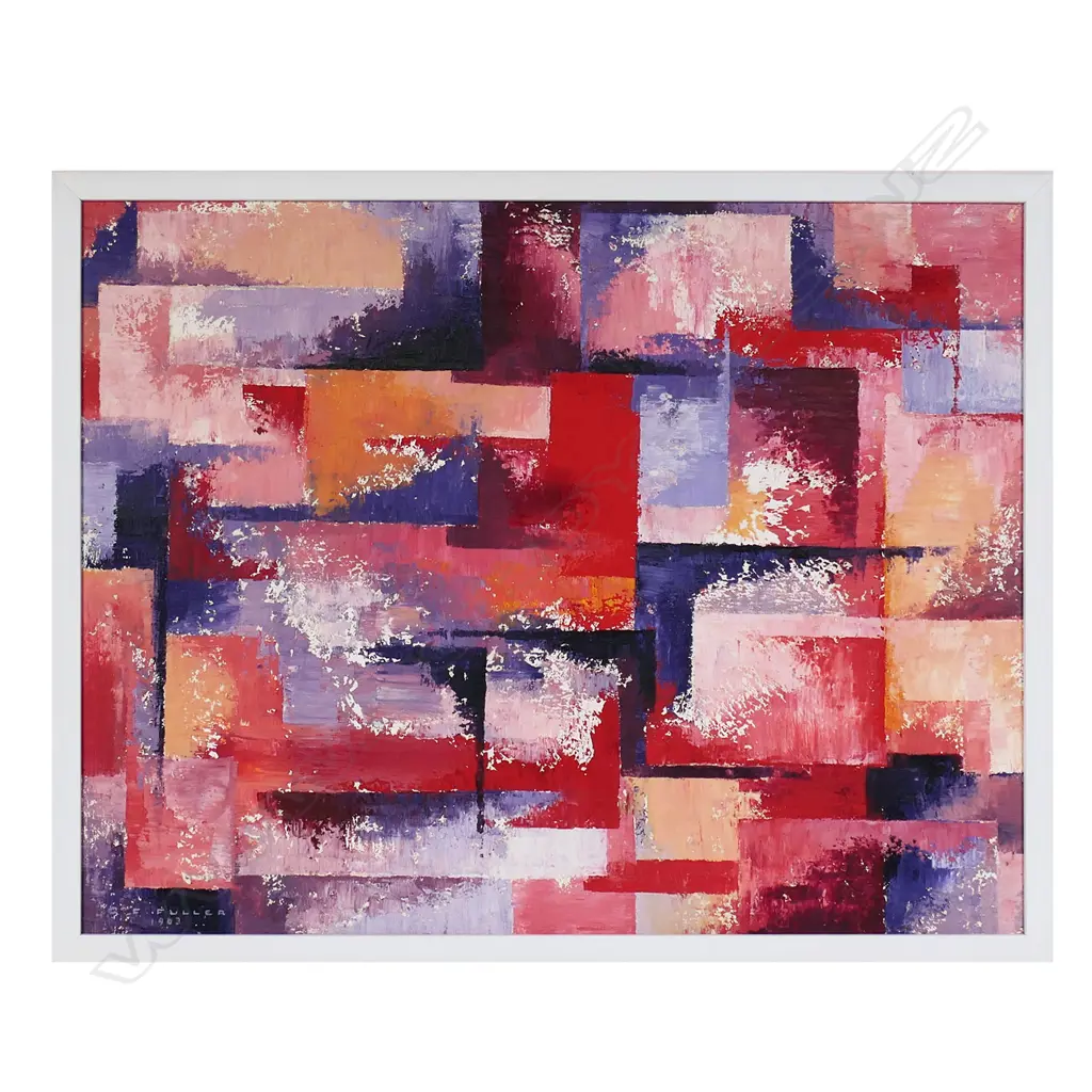 Geoffrey F. Fuller (NZ 1925-2011) 'Pink Abstract', Image 1++