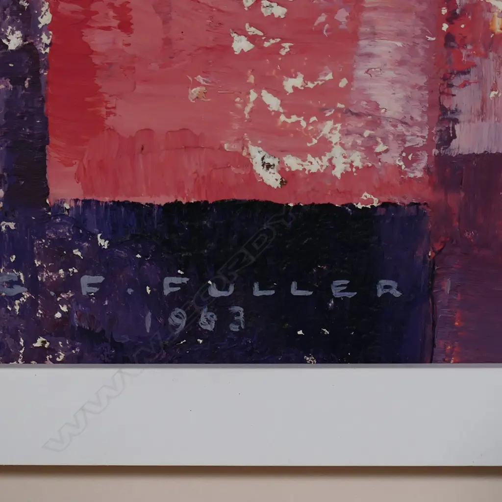 Geoffrey F. Fuller (NZ 1925-2011) 'Pink Abstract', Image 1++