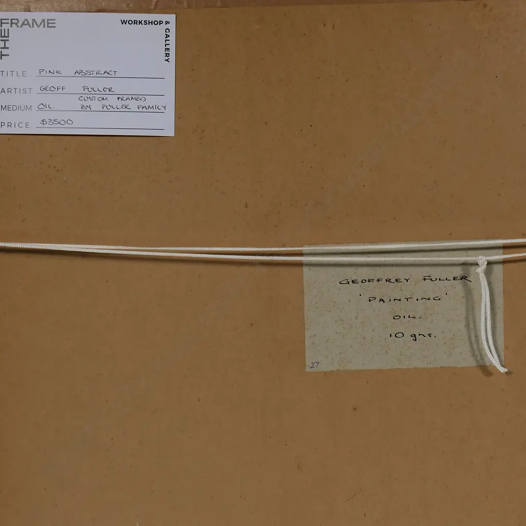 Geoffrey F. Fuller (NZ 1925-2011) 'Pink Abstract', Image 1++