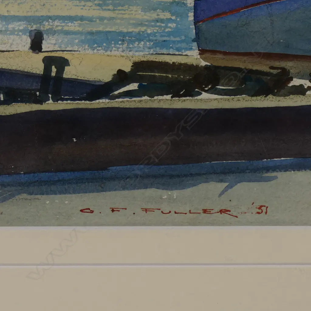 Geoffrey F. Fuller (NZ 1925-2011) 'Moncks Bay Christchurch', Image 1++