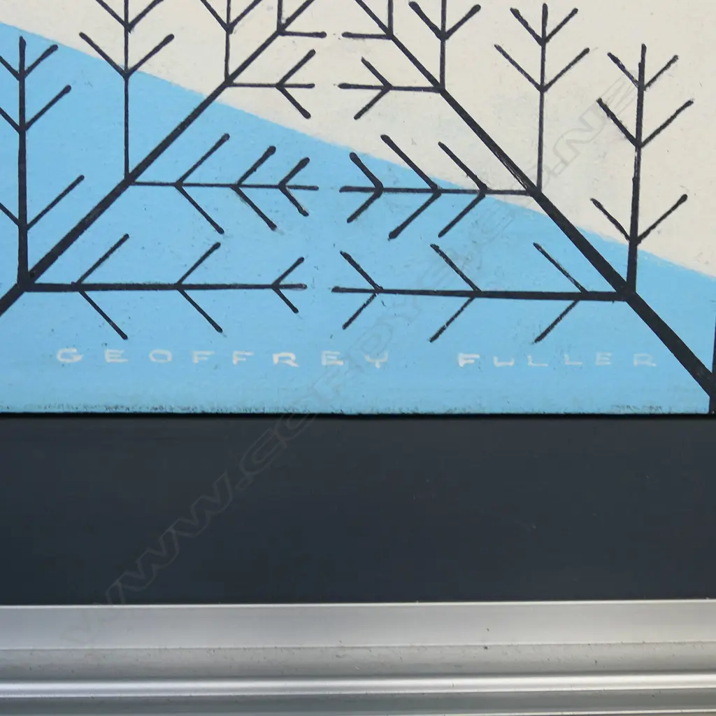 Geoffrey F. Fuller (NZ 1925-2011) 'Starlings over Tree Tops', Image 1++