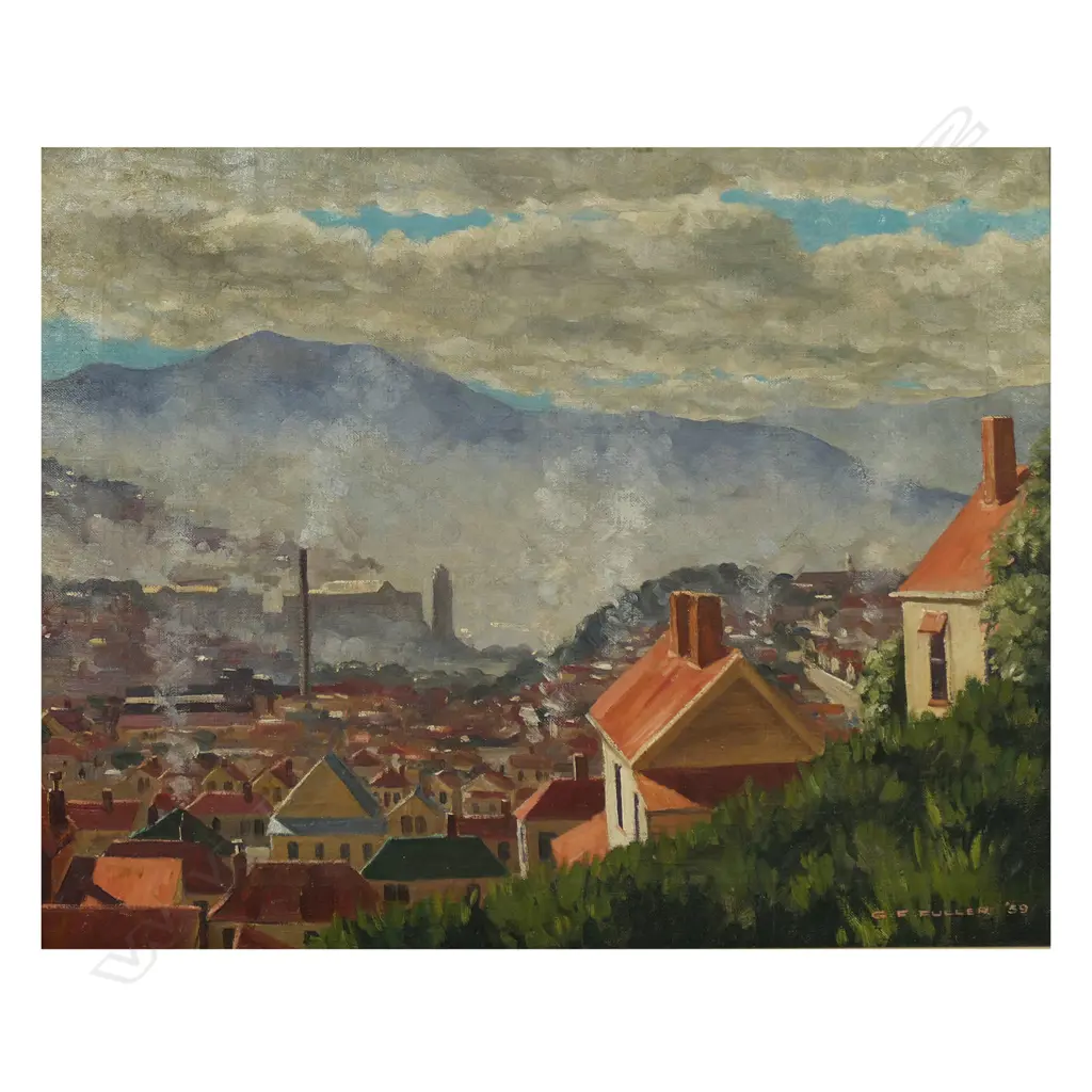 Geoffrey F. Fuller (NZ 1925-2011) 'May Afternoon, Wellington', Image 1++