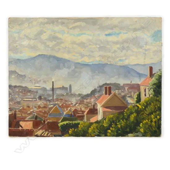 Geoffrey F. Fuller (NZ 1925-2011) 'May Afternoon, Wellington',