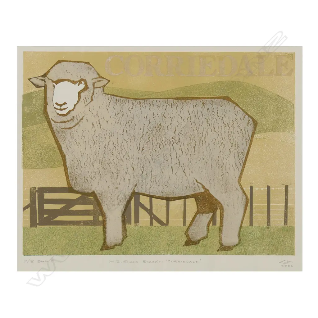 Geoffrey F. Fuller (NZ 1925-2011) 'Corriedale', Image 1++