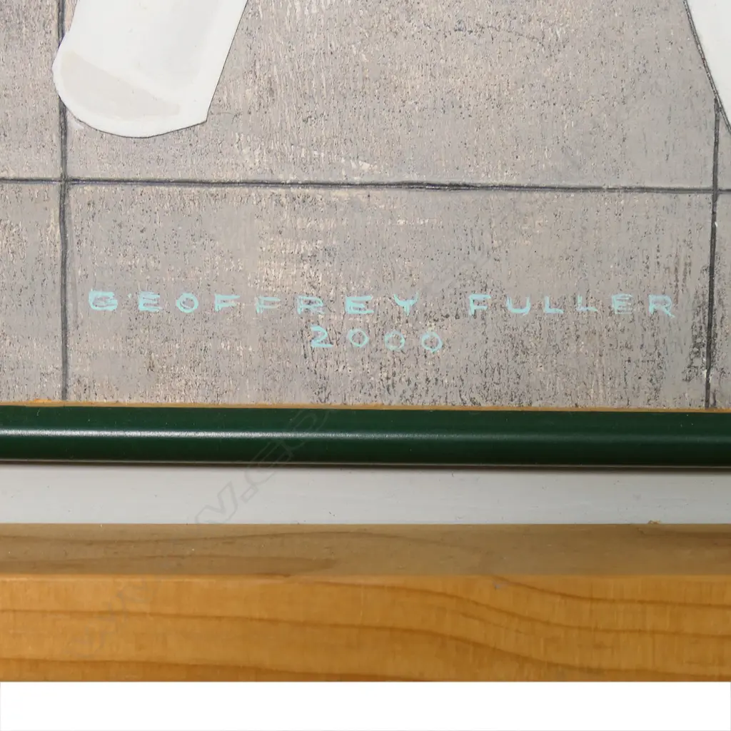 Geoffrey F. Fuller (NZ 1925-2011) 'Trellis with Table and Chairs', Image 1++