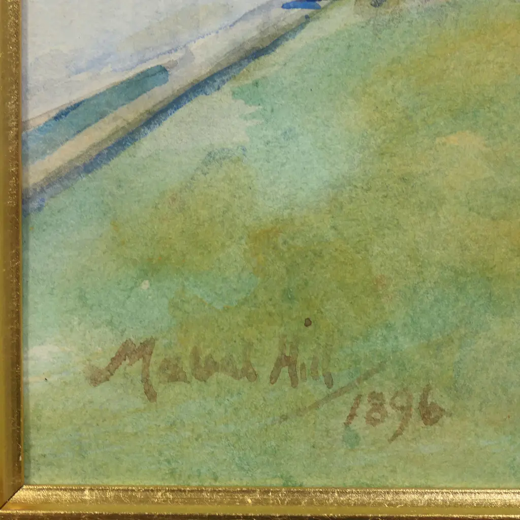 Mabel Hill (1872-1956) untitled light and backyard shadows, Image 1++