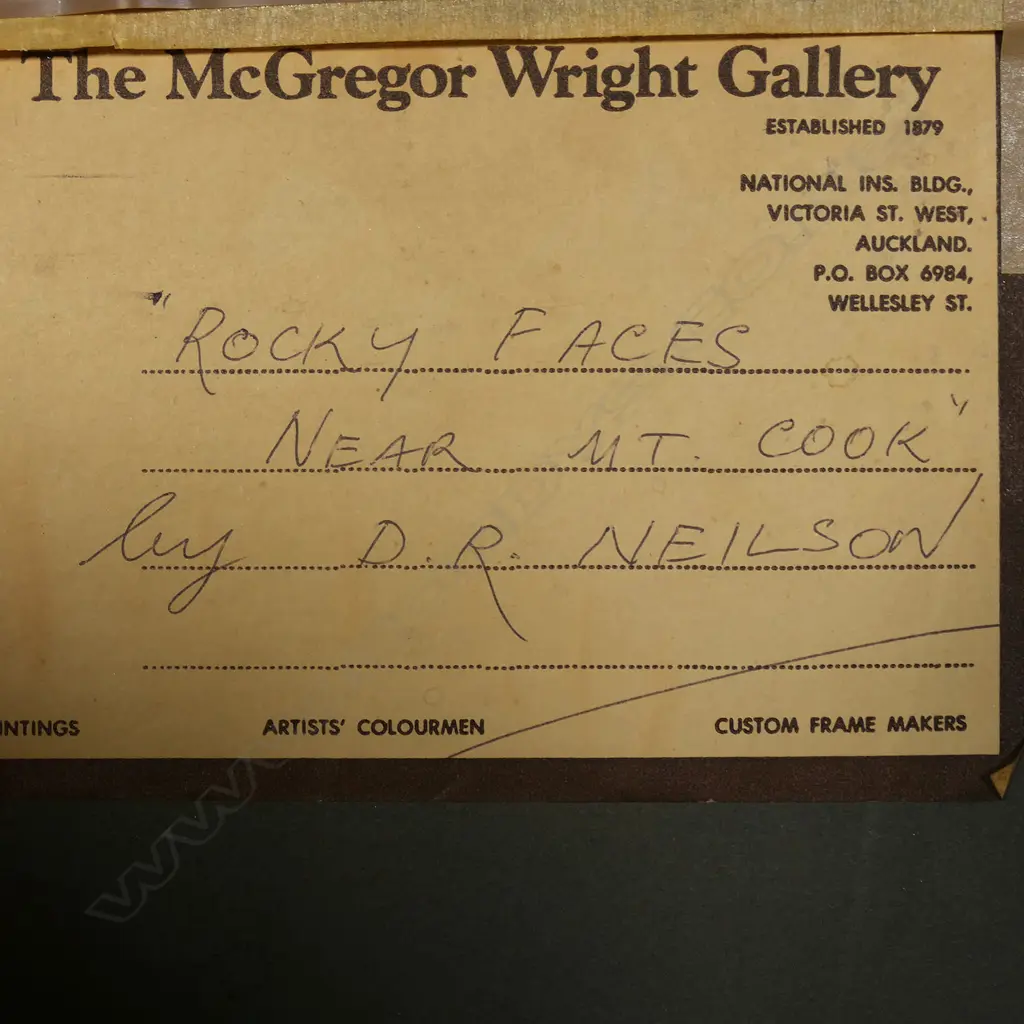 Don Neilson (NZ 1924-2013) 'Rocky Faces Near Mt. Cook', Image 1++