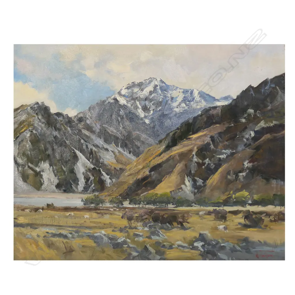 Don Neilson (NZ 1924-2013) 'Rocky Faces Near Mt. Cook', Image 1++