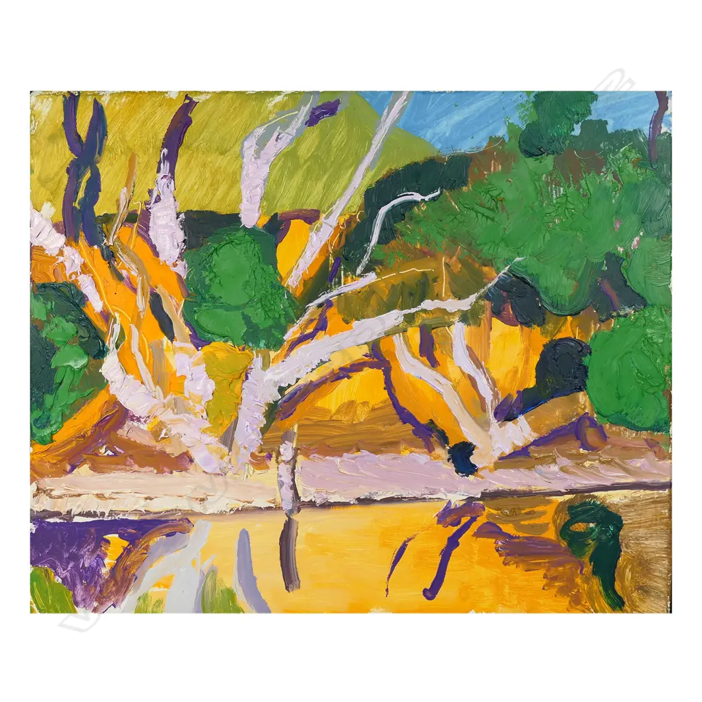 Michael Smither (NZ 1939-) Abstract Landscape, Image 1++