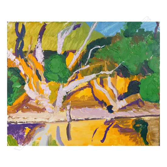 Michael Smither (NZ 1939-) Abstract Landscape,