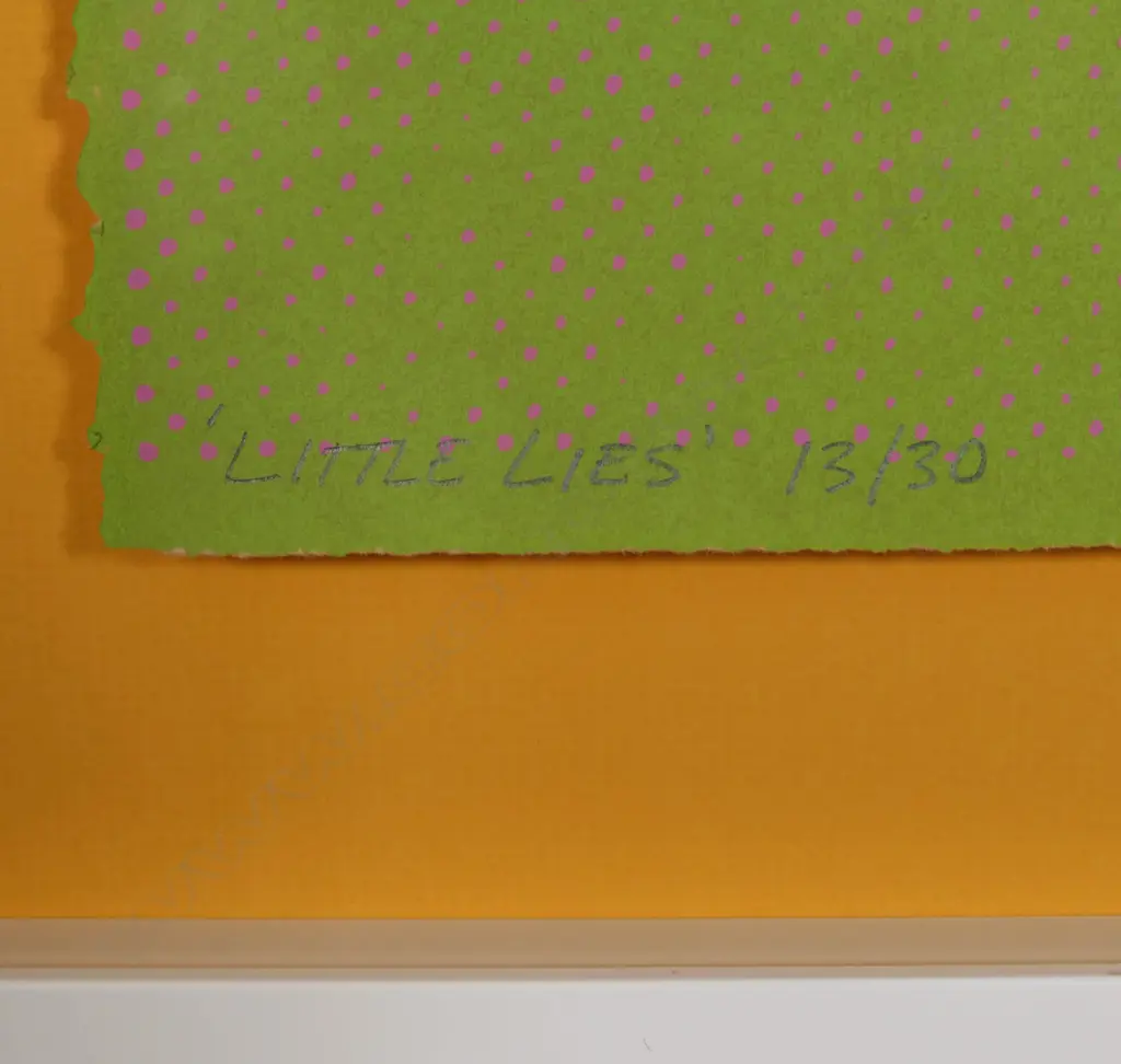 Paul Hartigan (NZ 1953-) 'Little Lies', Image 1++