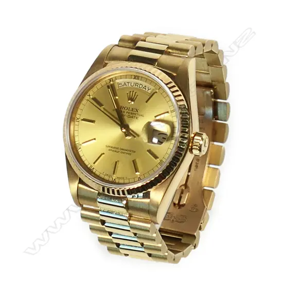 Gent's Rolex Oyster Perpetual Day-Date President full 18ct gold 36mm wristwatch,