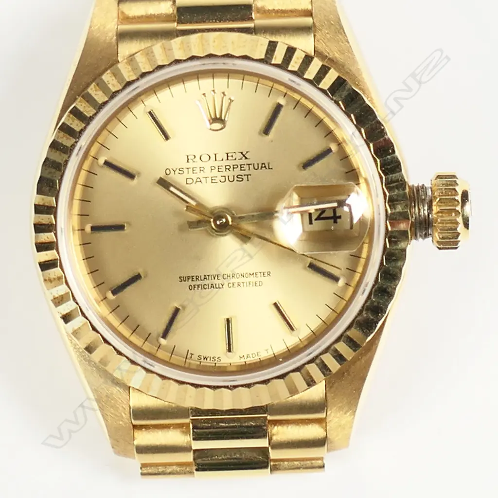 Lady's Rolex Oyster Perpetual Datejust full 18ct gold wristwatch, Image 1++