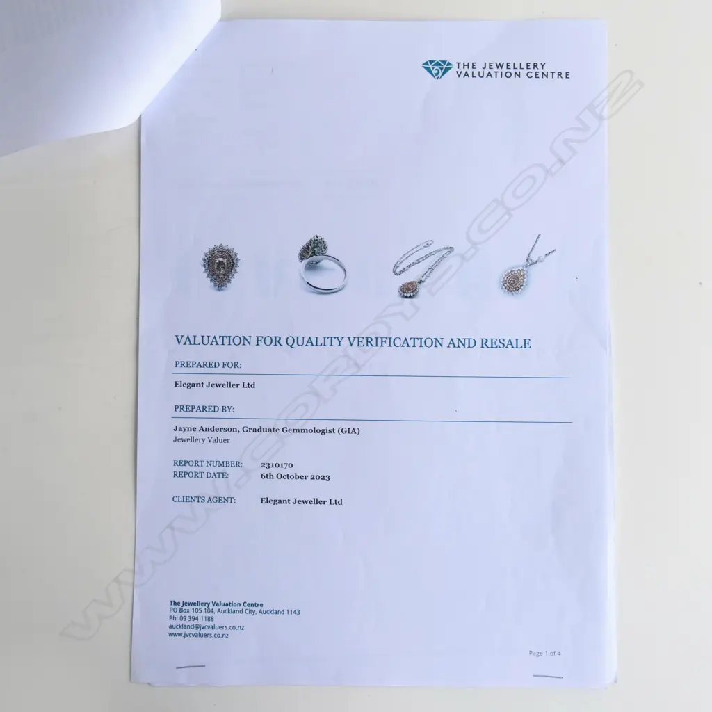 An 18ct white gold and pink diamond ring/pendant converting necklace, Image 1++