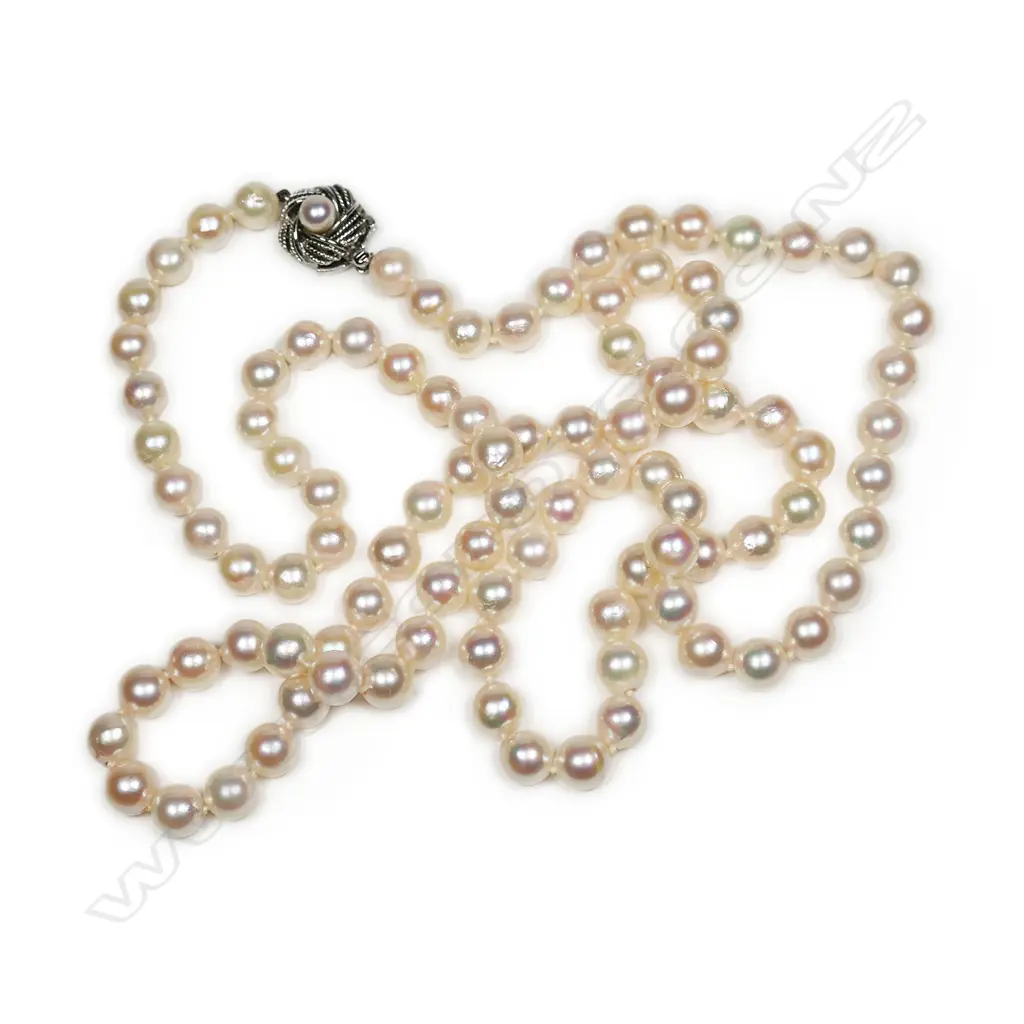 A cultured pearl necklace, Image 1++