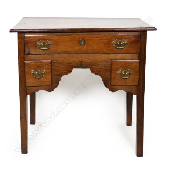 An oak Georgian style lowboy,
