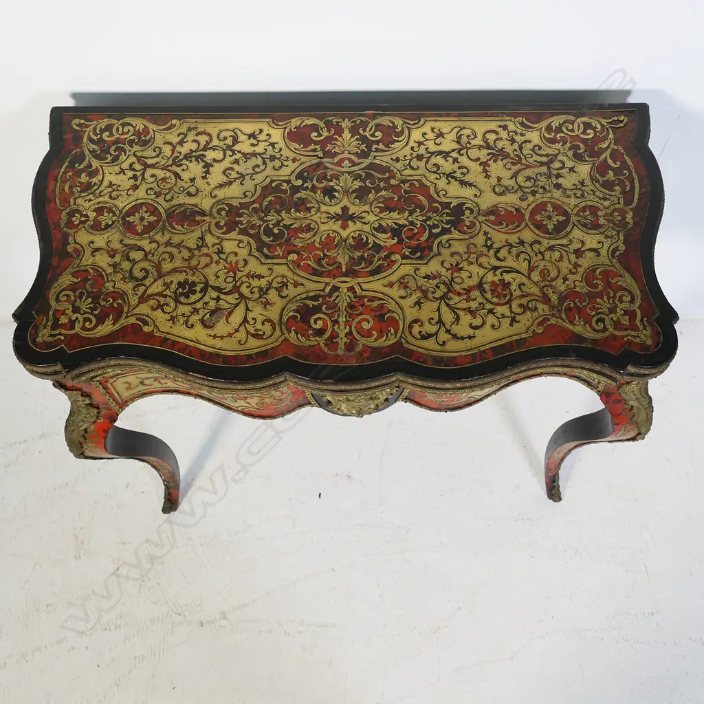 An impressive 19thC French boulle games table, Image 1++