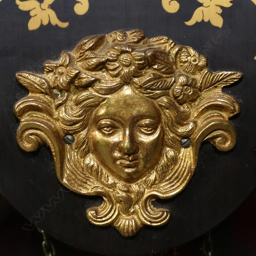 A 20thC Italian boulle style clock on stand, Image 1++