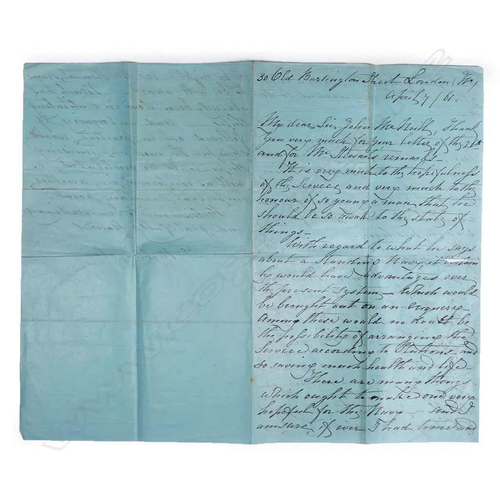 A rare Florence Nightingale (1820-1910). signed 'F Nightingale' hand written letter, Image 1++