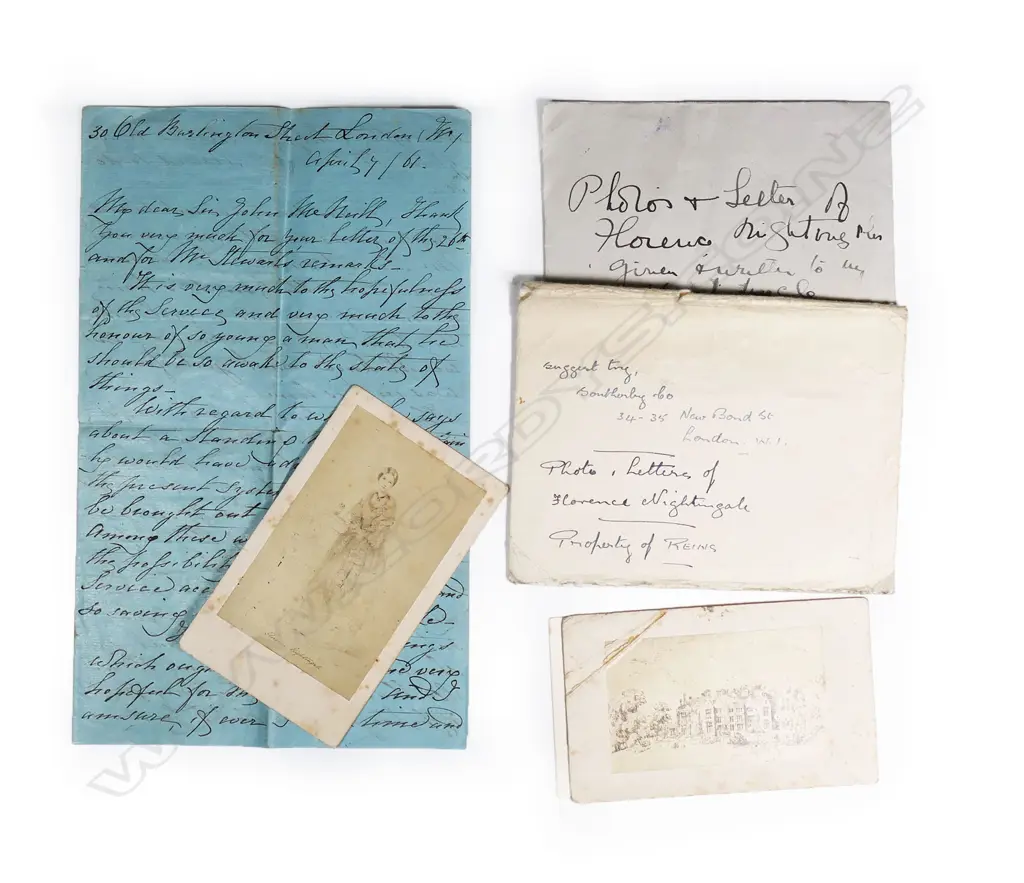 A rare Florence Nightingale (1820-1910). signed 'F Nightingale' hand written letter, Image 1++