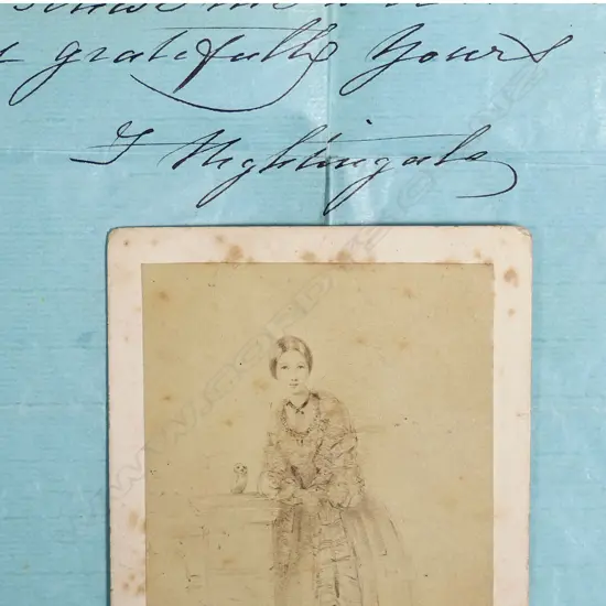A rare Florence Nightingale (1820-1910). signed 'F Nightingale' hand written letter,