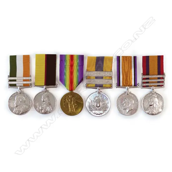 A WWI and earlier six medal group to 341949 PNR. W. GRANT R.E.,