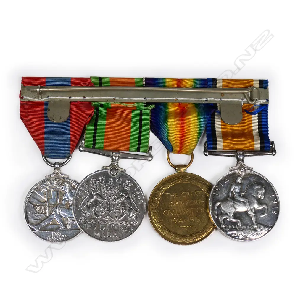 A group of four WWI medals to J.83890 E.A. Humphreys. BOY 1 R.N., Image 1++