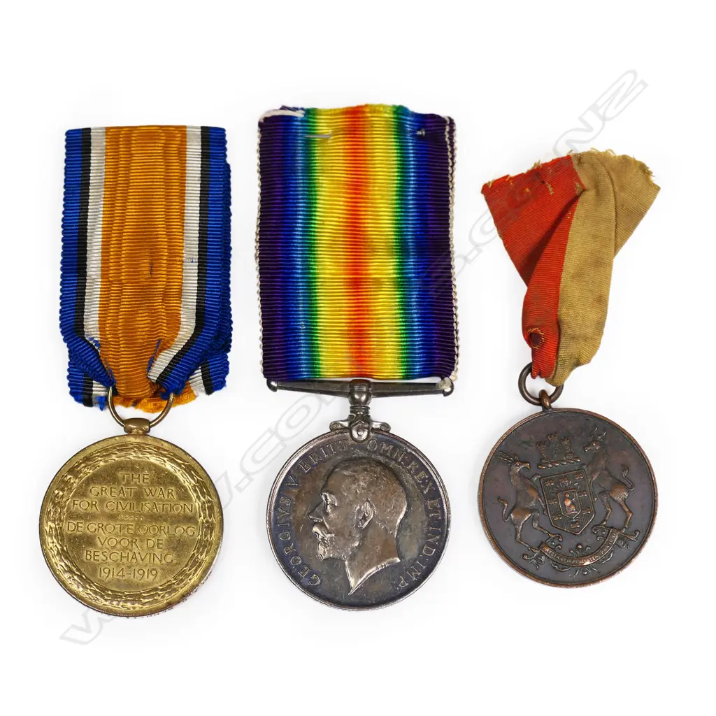 A WWI three medal group to CPL. A.G. BENNETT. 7TH S.A.H., Image 1++