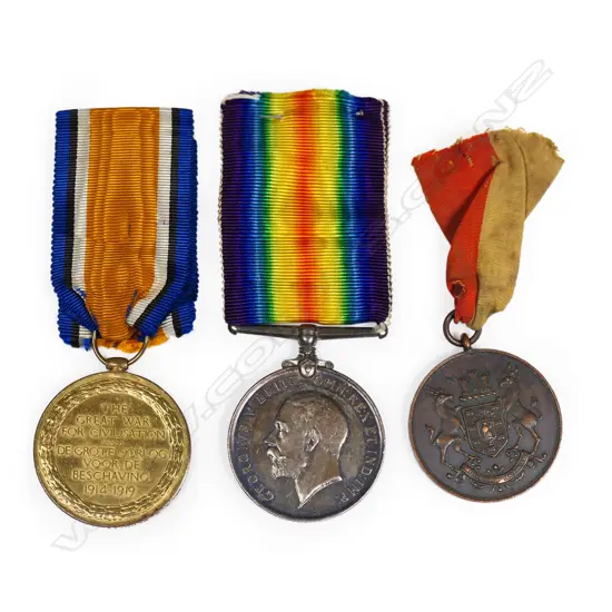A WWI three medal group to CPL. A.G. BENNETT. 7TH S.A.H.,