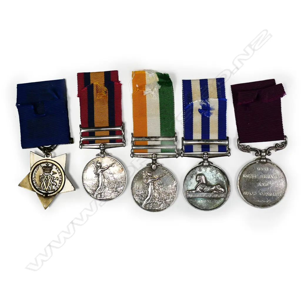 A 19thC five medal group named to 5421. S.S. CR. MR. H. BLANCHARD. A.S.C., Image 1++