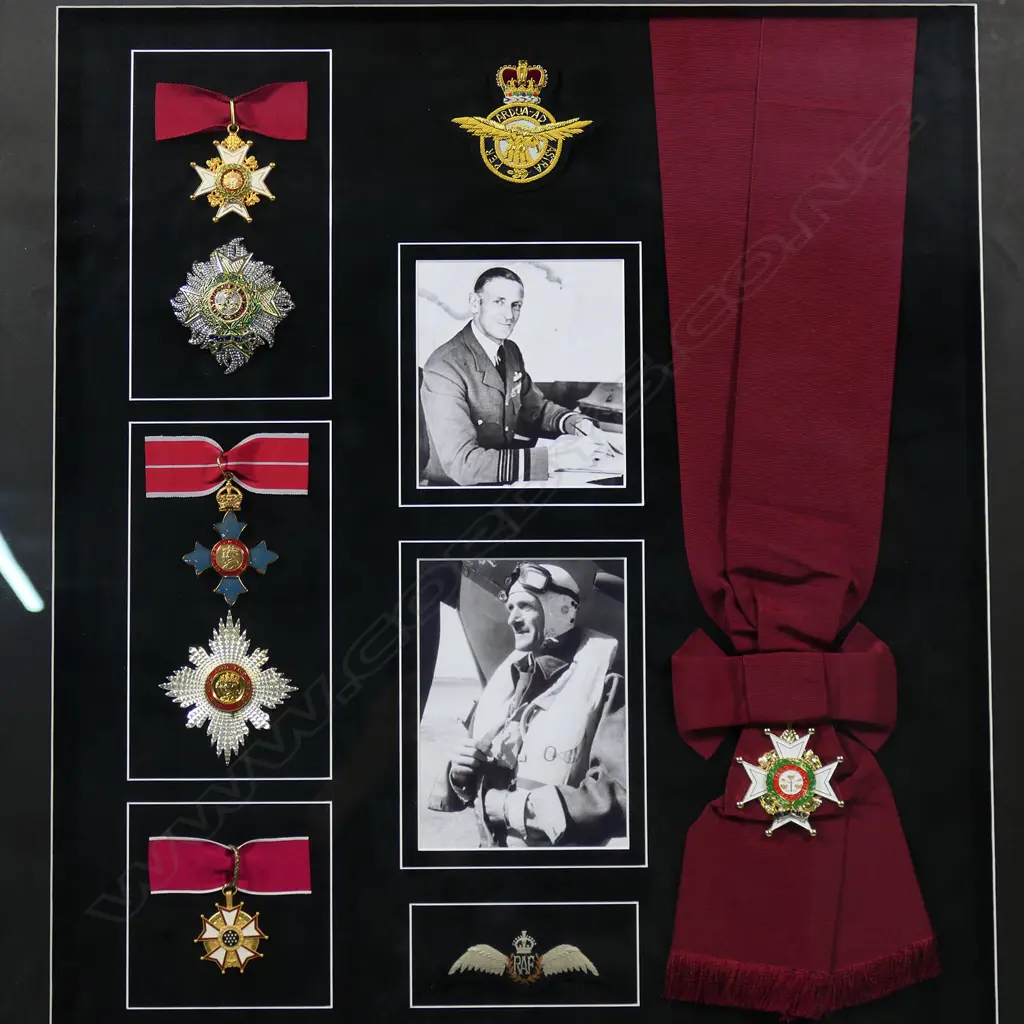 A framed facsimile set of medals and ephemera relating to Sir Keith Rodney Park, Image 1++
