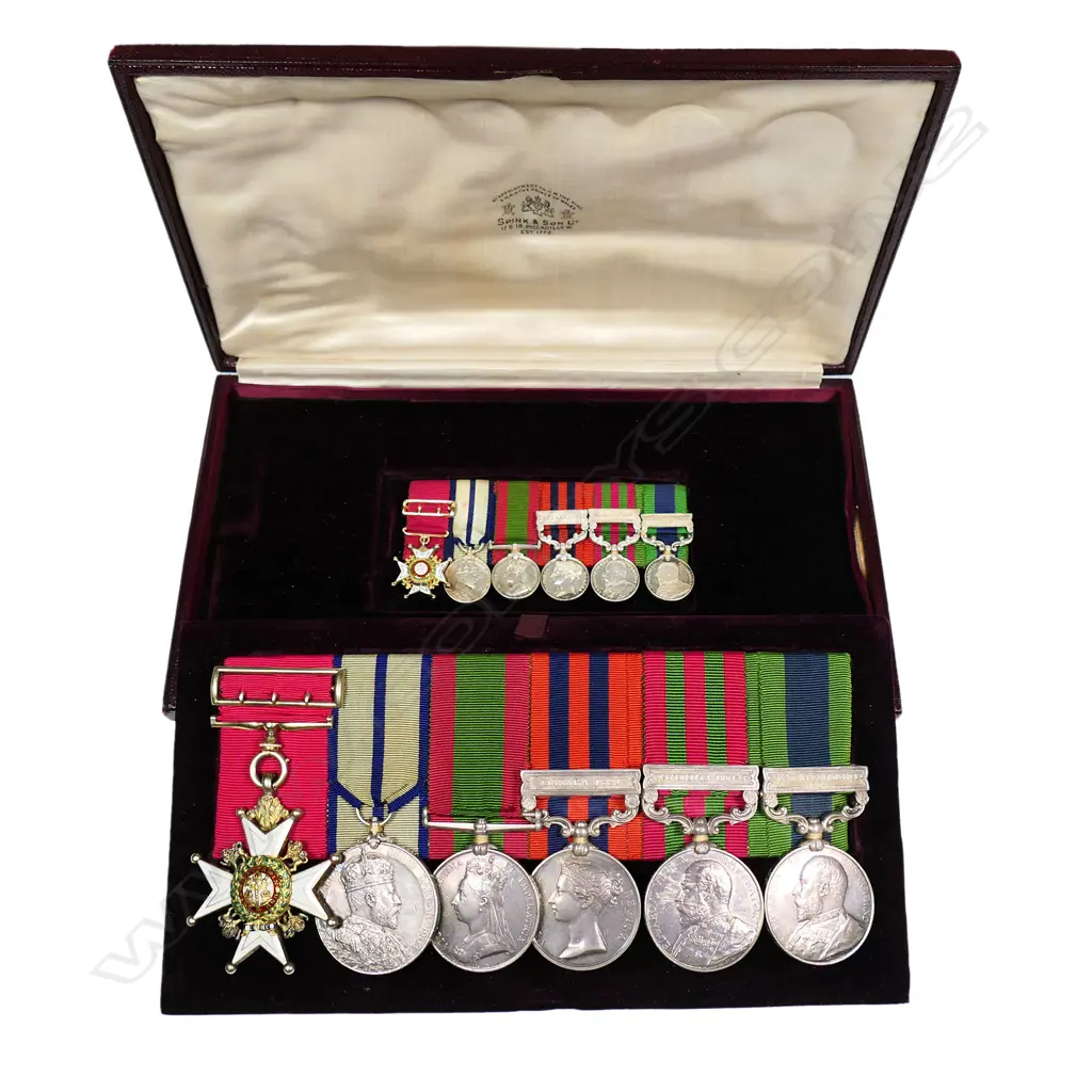 Edward VII sIx medal group and miniatures for Colonel W. E. Phillips Image 1++