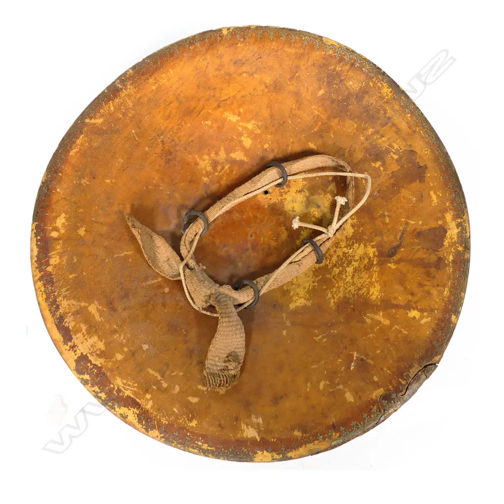 An antique North Indian Dahl animal hide shield, Image 1++