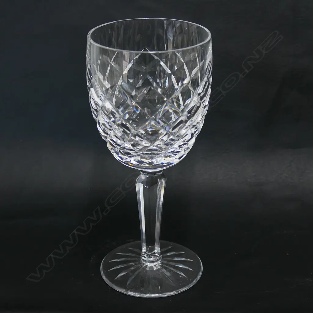 A set of six Waterford crystal white wine glasses, Image 1++