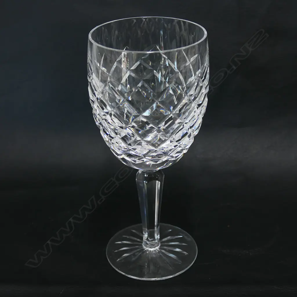 A set of six Waterford crystal white wine glasses, Image 1++
