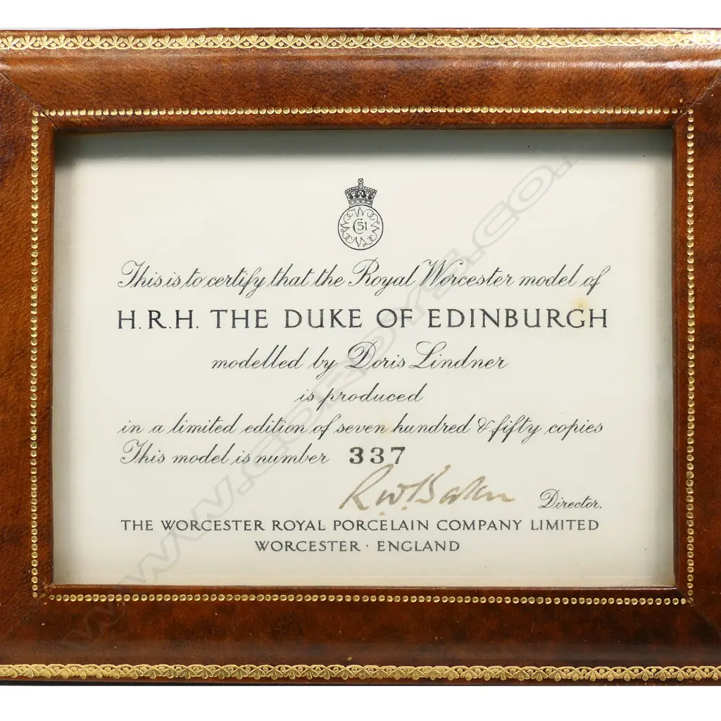 A Royal Worcester figurine of polo playing H.R.H. Duke of Edinburgh, Image 1++