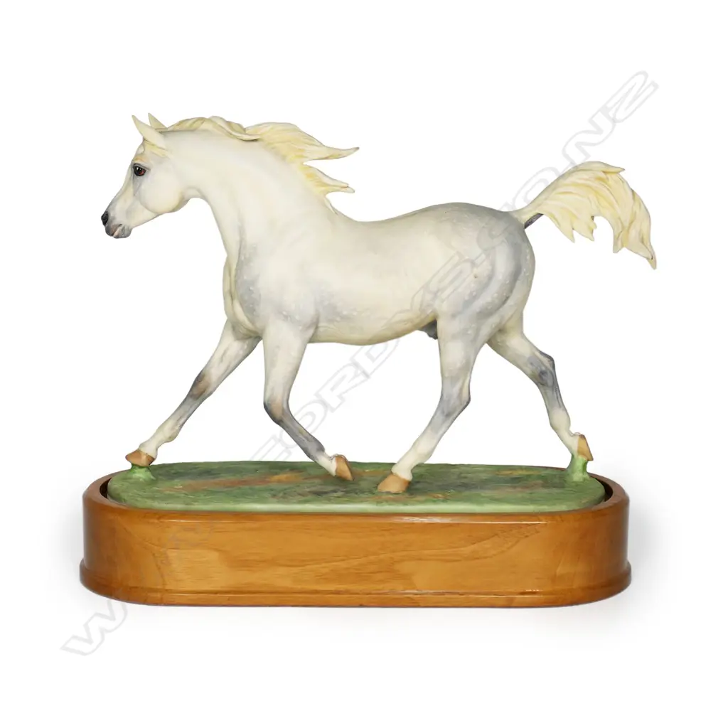 A Royal Worcester figurine of an Arab Stallion, Image 1++