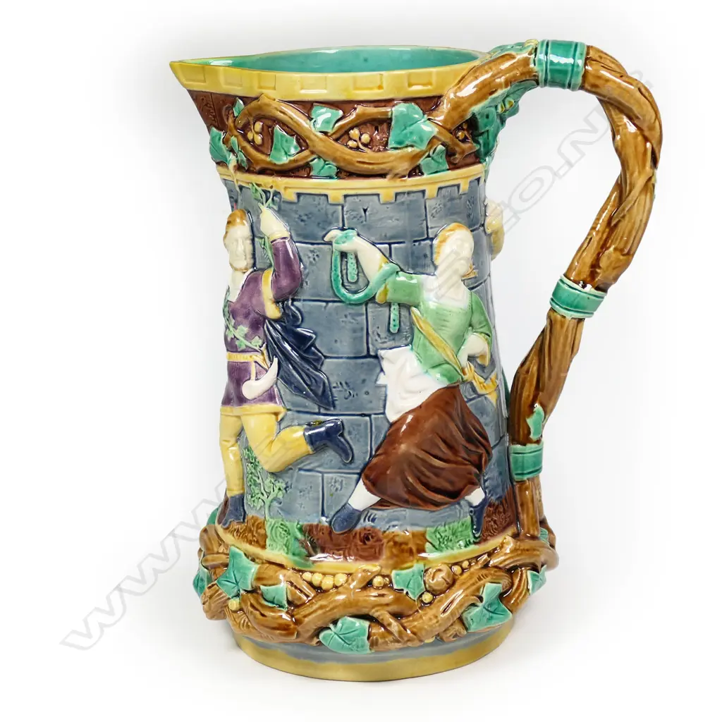 A Victorian Minton majolica wine 'Tower Jug', Image 1++