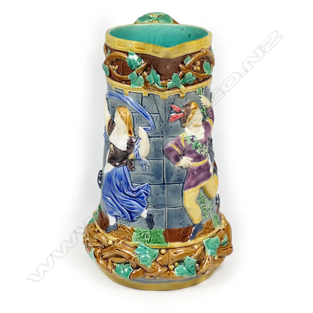 A Victorian Minton majolica wine 'Tower Jug', Image 1++
