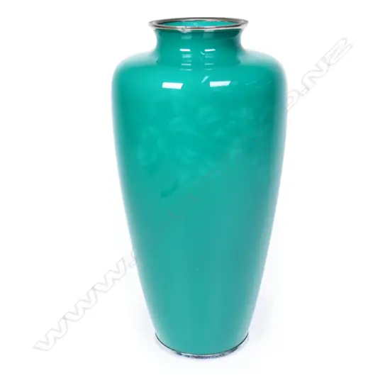 A fine Japanese enamel vase,