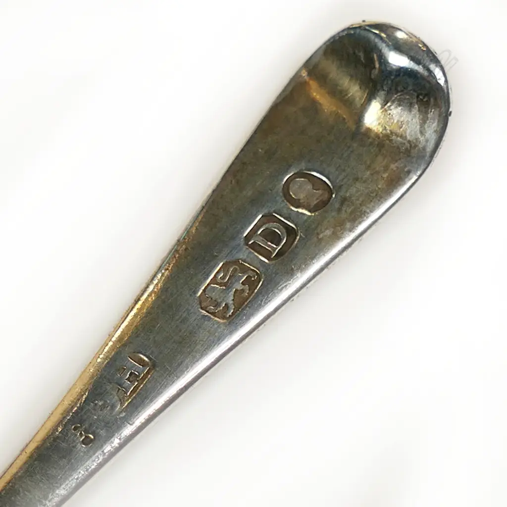 A quality silver George III mustard pot with spoon, Image 1++