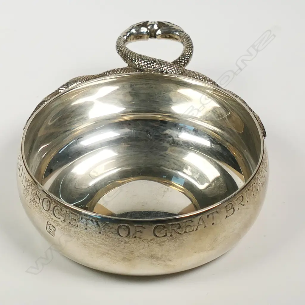 A silver sommelier’s tastevin with snake entwined handle, Image 1++