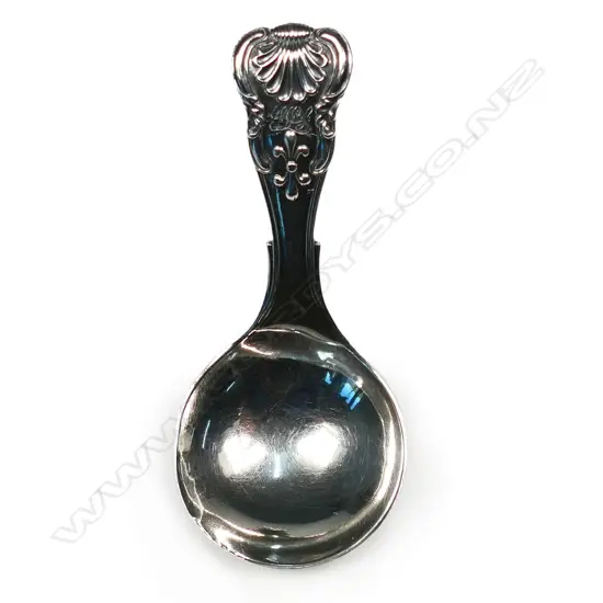 A William IV silver King's pattern silver caddy spoon,