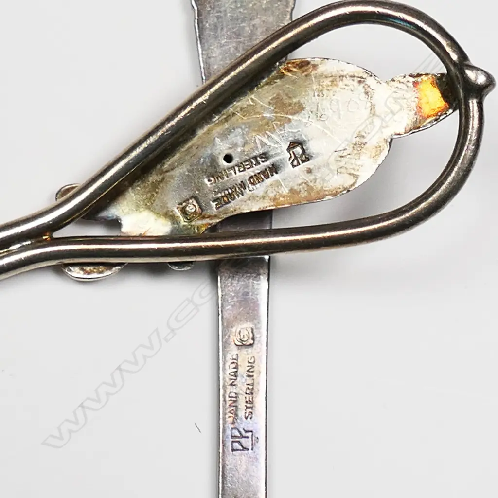 Four Canadian sterling silver cutlery items by Carl Poul Petersen, Image 1++
