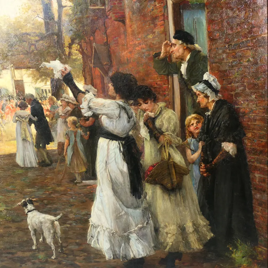 Frank E Cox RA, (UK c.1850, exhibited 1873 - 1894), 'The King Breaks Many Hearts', Image 1++