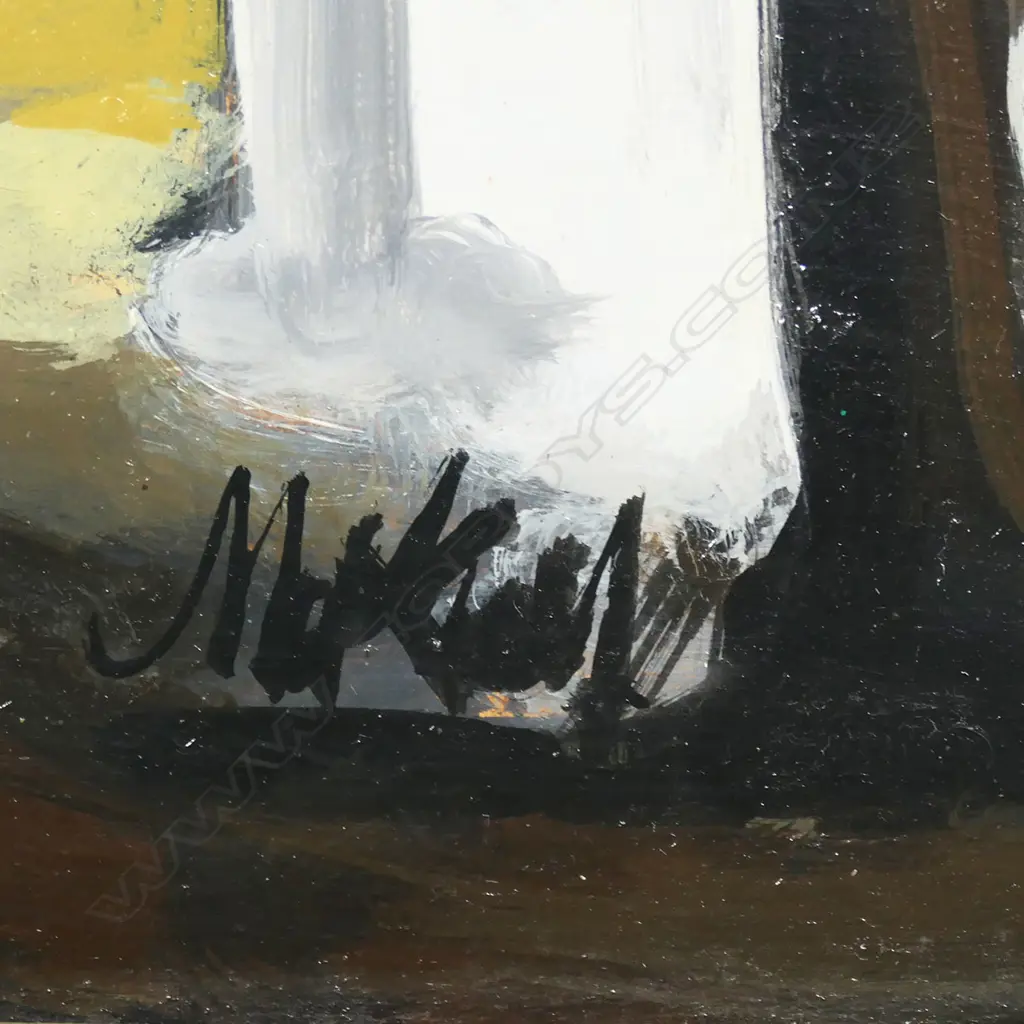 Markey Robinson (Ireland 1918-1999)), Country Road with white cottages, Image 1++