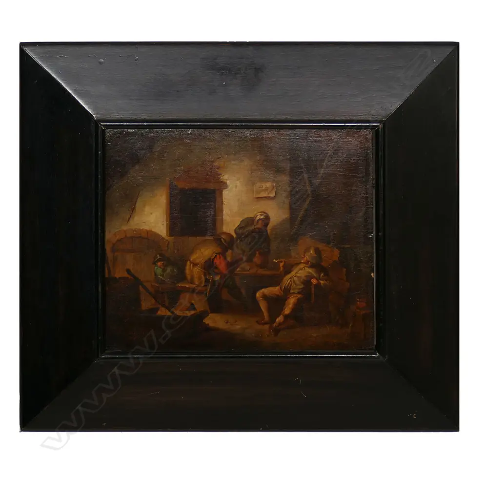19thC artist unknown, 'Dutch Scene', Image 1++