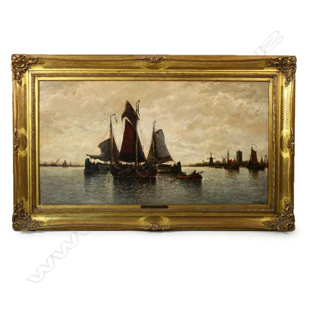 Auguste Musin ((1852-1923) Dutch Fishing Fleet, Image 1++