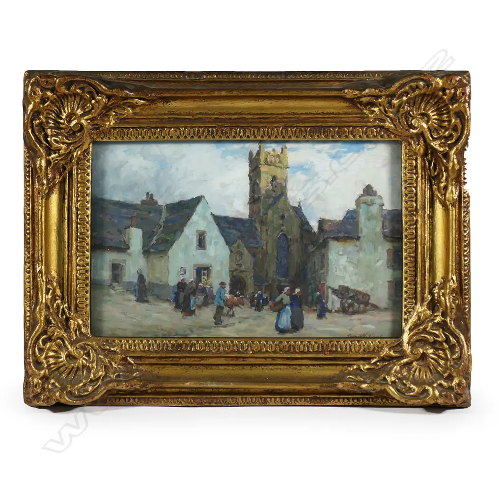 Terrick Williams (UK 1860-1936) 'Breton Village Scene', Image 1++