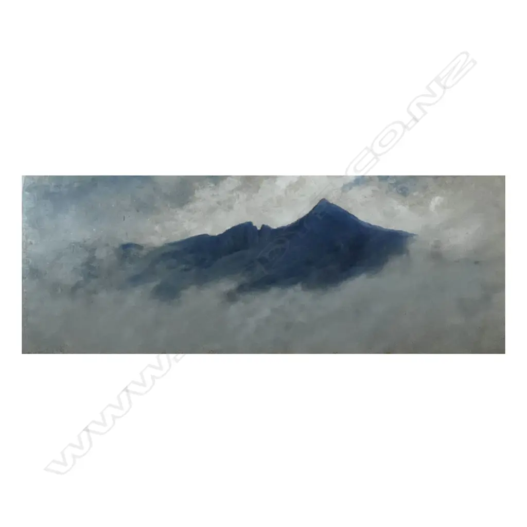 19thC artist unknown 'Mountain in the Clouds', Image 1++